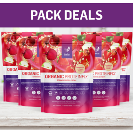Organic ProteinFix Strawberries and Cream - Pack Deal!